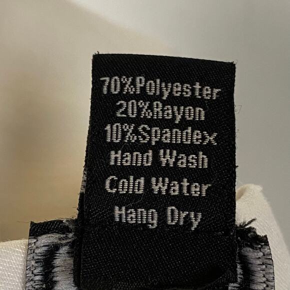 Clara Sun Woo White Stretch Knit Pull On Slim Leg Ankle Pant Size Extra Large - Picture 6 of 6